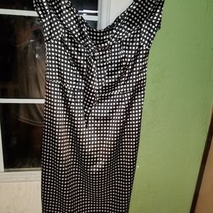 Polka dot slip dress